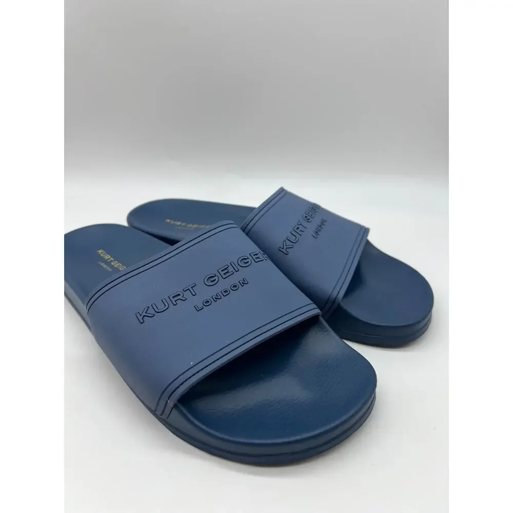 Kurt Geiger London Pool Slider Blue Men's Size 13 / 46 EUR New